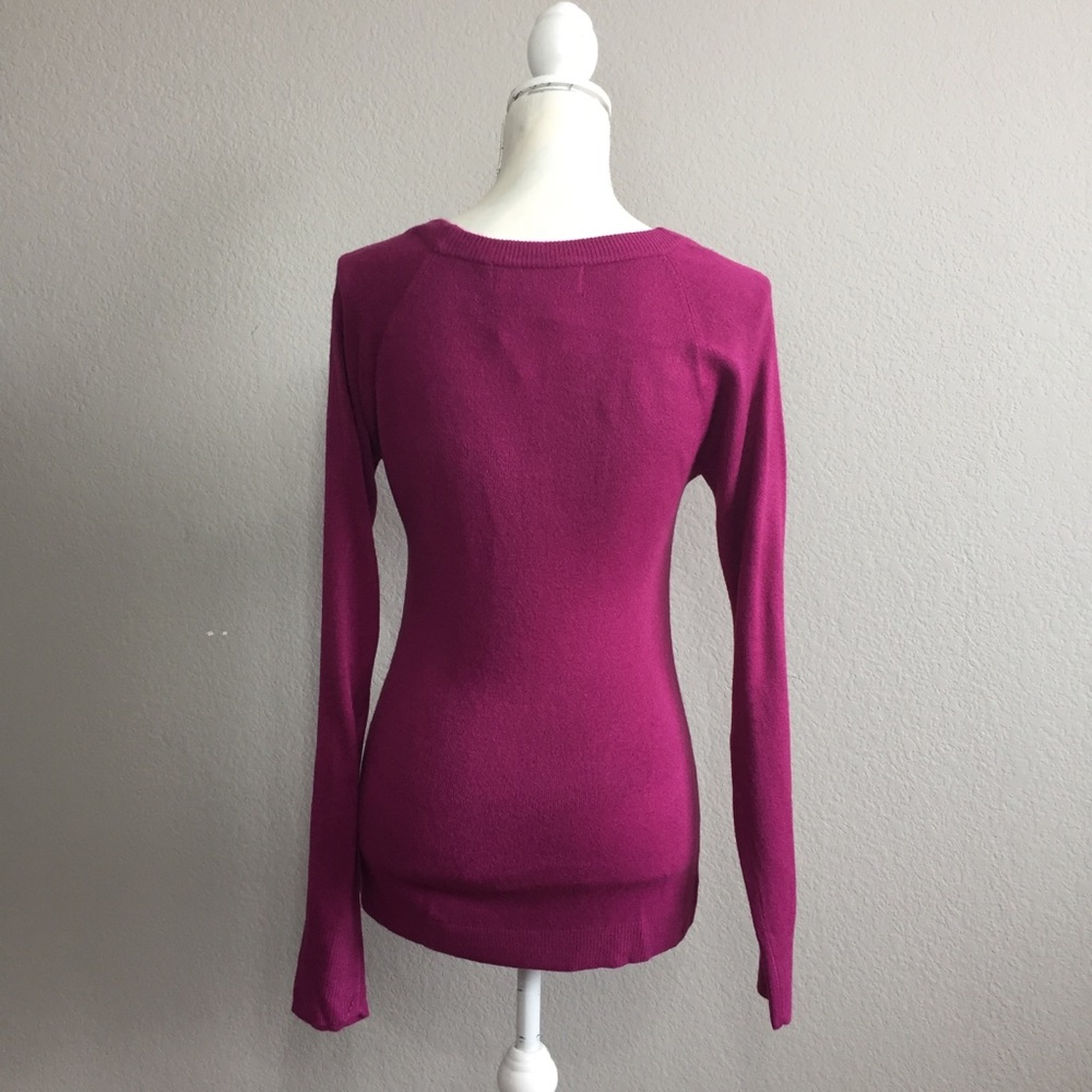 Sacred Threads Magenta Sweater - Picture 3 of 3